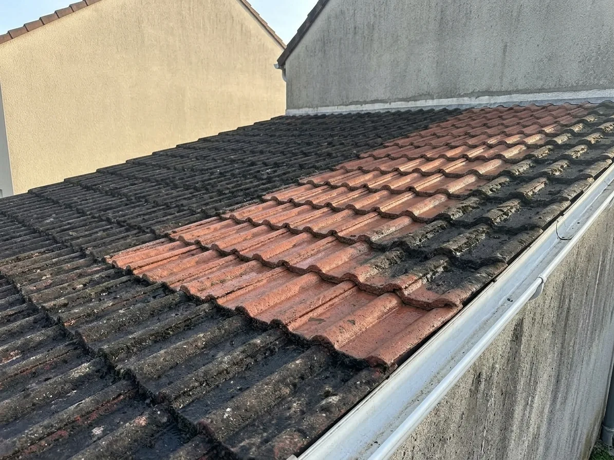 Démoussage de toiture à Mitry-Mory